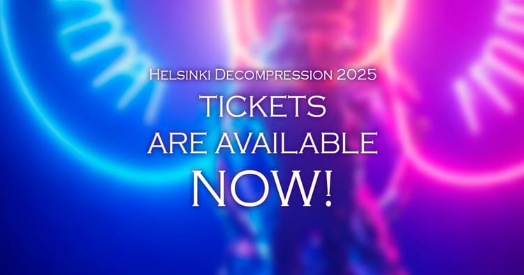 Helsinki Decompression 2025 ticket shop is open!